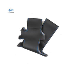 For BMW E36 E39 E46 X3 E83 X5 E53 Car Interior Steering Wheel Cover Hand - Black-blue line