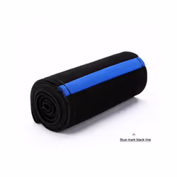 37/38cm Yellow Suede Material Car-styling Car-covers Sweat-Absorbent Anti-Slip - Blue Black Line