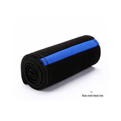 37/38cm Yellow Suede Material Car-styling Car-covers Sweat-Absorbent Anti-Slip - Blue Black Line