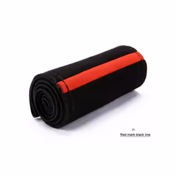 37/38cm Yellow Suede Material Car-styling Car-covers Sweat-Absorbent Anti-Slip - Red Black Line