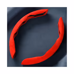 Car Steering Wheel Cover Suede Custom logo For BMW F30 F31 F32 F34 F20 - Red