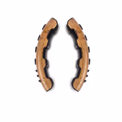 2PCS Universal Car Steering Wheel Cover Carbon Fiber Car Steering Wheel - Brown
