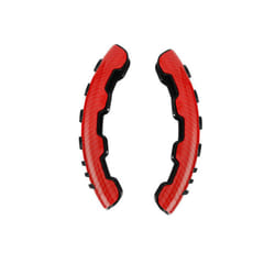 2PCS Universal Car Steering Wheel Cover Carbon Fiber Car Steering Wheel - Red