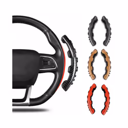 2PCS Universal Car Steering Wheel Cover Carbon Fiber Car Steering Wheel - Red