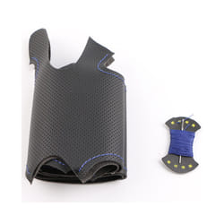 Customized Original DIY Car Steering Wheel Cover For Honda Civic Old Civic - Blue thread