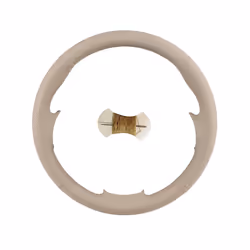 Artificial Leather Car Steering Wheel Cover For Mercedes Benz E-Class - BEIGE