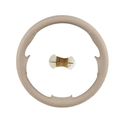 Artificial Leather Car Steering Wheel Cover For Mercedes Benz E-Class - BEIGE