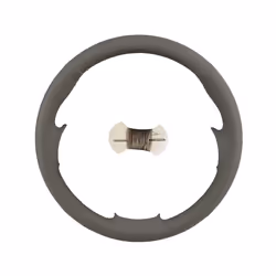 Artificial Leather Car Steering Wheel Cover For Mercedes Benz E-Class - GREY