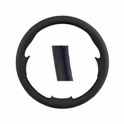 Artificial Leather Car Steering Wheel Cover For Mercedes Benz W164 M-Class - Blue line