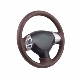 Artificial Leather Car Steering Wheel Cover For Mercedes Benz W164 M-Class - Blue line
