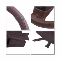 Artificial Leather Car Steering Wheel Cover For Mercedes Benz W164 M-Class - Blue line