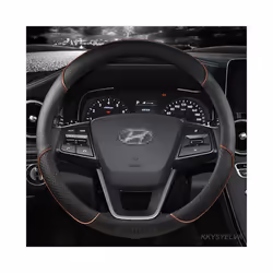 Car Steering Wheel Covers 38cm For Hyundai i30 Creta Tucson ix35 Solaris - COFFEE O SHPAE