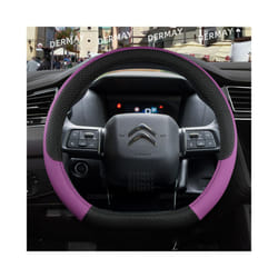 for Citroen C4 2021 2022 2023  Car Steering Wheel Cover PU Leather Non-slip - Purple