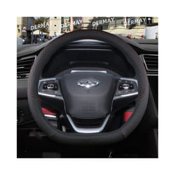 for Chery Tiggo 7 Pro Tiggo 7 Plus T15 DR F35 6.0 Car Steering Wheel Cover - D shape Black