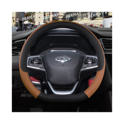 for Chery Tiggo 7 Pro Tiggo 7 Plus T15 DR F35 6.0 Car Steering Wheel Cover - D shape Brown