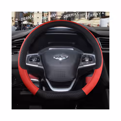 for Chery Tiggo 7 Pro Tiggo 7 Plus T15 DR F35 6.0 Car Steering Wheel Cover - D shape Red