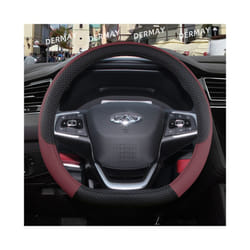for Chery Tiggo 7 Pro Tiggo 7 Plus T15 DR F35 6.0 Car Steering Wheel Cover - D shape Wine Red