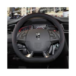 for Citroen DS4 DS5 DS5 DS 5LS DS6 DS7 DS9 Car Steering Wheel Cover PU - D shape Black