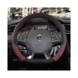 for Citroen DS4 DS5 DS5 DS 5LS DS6 DS7 DS9 Car Steering Wheel Cover PU - D shape Wine Red