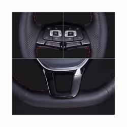 Car Steering Wheel Cover Braid Leather For Mitsubishi Outlander Mirage - 3 Colors Thread