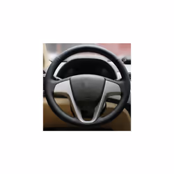 Car accessories Genuine leather Car Steering wheels cover For Hyundai - black line