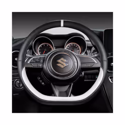 Microfiber Leather D Shape 38cm Car Steering Wheel Cover For Suzuki Swift - PINK