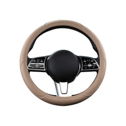 Motocovers Car  Anti-Slip Leather  Steering wheel Cover Universal car - beige