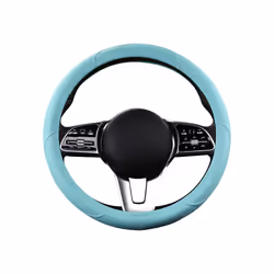 Motocovers Car  Anti-Slip Leather  Steering wheel Cover Universal car - blue