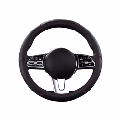 Motocovers Car  Anti-Slip Leather  Steering wheel Cover Universal car - coffee