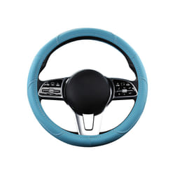 Motocovers Car  Anti-Slip Leather  Steering wheel Cover Universal car - dark blue
