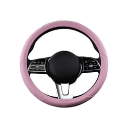 Motocovers Car  Anti-Slip Leather  Steering wheel Cover Universal car - Pink