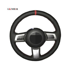 Car Steering Wheel Cover Artificial Leather For Mazda MX-5 Miata 2009 - Yellow Thread