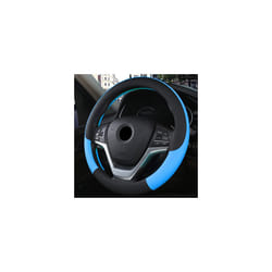 Leather Universal Car Steering-wheel Cover 37CM-38CM Car-styling Sport - Blue