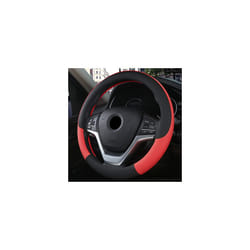 Leather Universal Car Steering-wheel Cover 37CM-38CM Car-styling Sport - Red