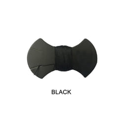 Black PU Faux Leather DIY Hand Stitched Car Steering Wheel Cover for Subaru - Black Thread