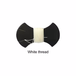 Black PU Faux Leather DIY Hand Stitched Car Steering Wheel Cover for Subaru - White Thread