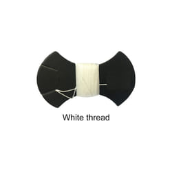 Black PU Faux Leather DIY Hand Stitched Car Steering Wheel Cover for Subaru - White Thread