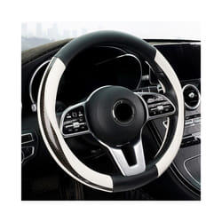Carbon Fiber Leather Sport O/D Shape Car Steering Wheel Cover steering - 1