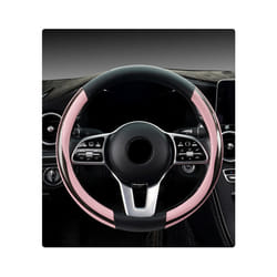 Carbon Fiber Leather Sport O/D Shape Car Steering Wheel Cover steering - 3