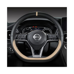 Car Steering Wheel Cover For Nissan X-Trail Qashqai March Serena Micra - BEIGE