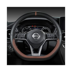 Car Steering Wheel Cover For Nissan X-Trail Qashqai March Serena Micra - COFFEE