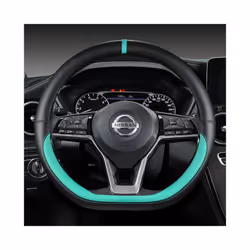 Car Steering Wheel Cover For Nissan X-Trail Qashqai March Serena Micra - GREEN