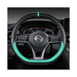 Car Steering Wheel Cover For Nissan X-Trail Qashqai March Serena Micra - GREEN