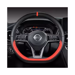 Car Steering Wheel Cover For Nissan X-Trail Qashqai March Serena Micra - RED