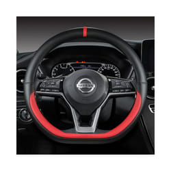Car Steering Wheel Cover For Nissan X-Trail Qashqai March Serena Micra - RED