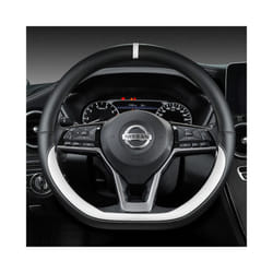 Car Steering Wheel Cover For Nissan X-Trail Qashqai March Serena Micra - WHITE