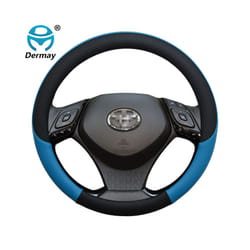 Leather Sport Car Steering Wheel Cover for Toyota CHR C-HR Auto Accessories - Blue