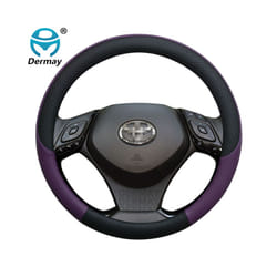 Leather Sport Car Steering Wheel Cover for Toyota CHR C-HR Auto Accessories - Purple