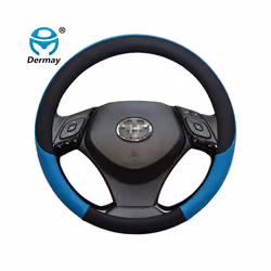 Leather Sport Car Steering Wheel Cover for Toyota CHR C-HR Auto Accessories - Red