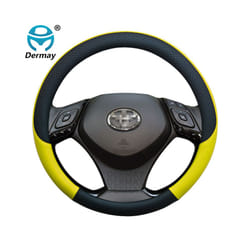 Leather Sport Car Steering Wheel Cover for Toyota CHR C-HR Auto Accessories - Yellow